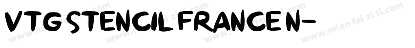 Vtg Stencil France N字体转换